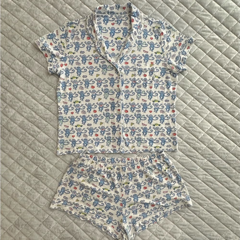 NYC Monkeys Pajama Set - Picture 2 of 5